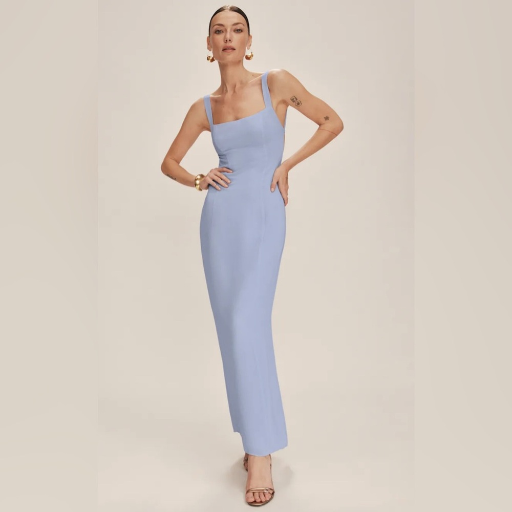 Reformation Chime Dress in color Ice Water